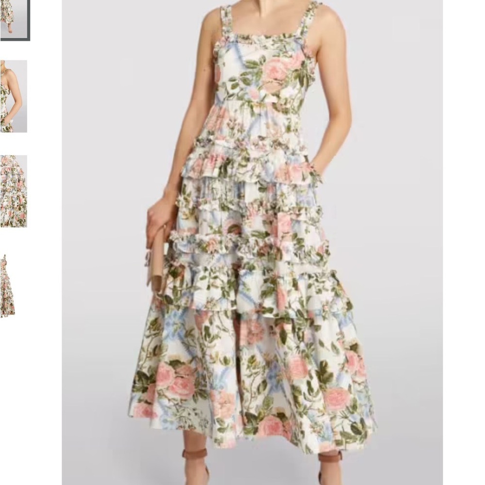 Floral Tiered Midi Dress